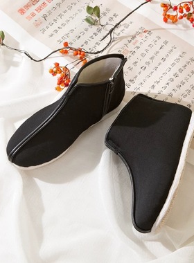 内联升冬季礼服呢毛毡里老北京布鞋手工千层底胶底8167A/G/8681A