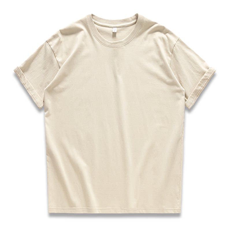 重磅短袖宽松夏季纯色