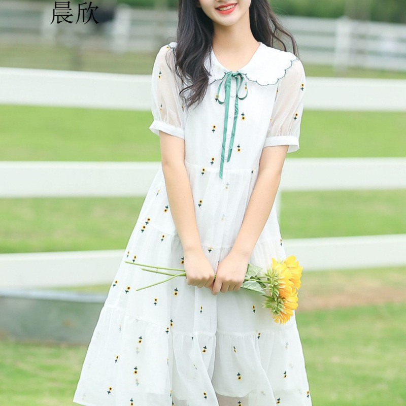 连衣裙2025新款今年流行爆款初中生胖妹妹矮个子少女大童女孩初中