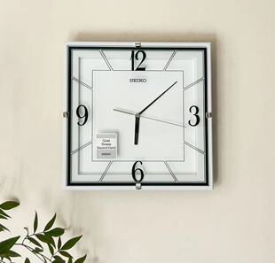 日本精工SEIKO方形日式 超静音挂钟821