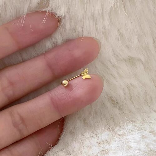 简约可爱小巧蝴蝶弯钩耳钉