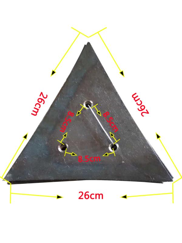 开沟犁犁尖 微耕机手扶拖拉机双面犁，开沟犁锰钢三角犁尖