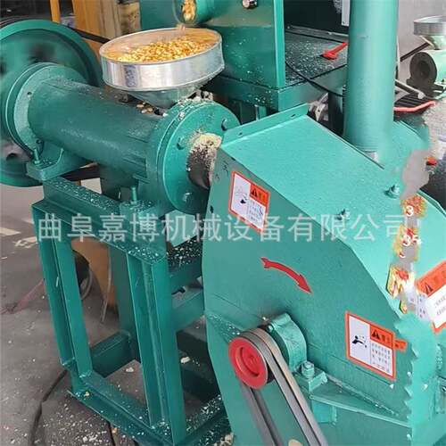 饲料厂用玉米麦麸饲料膨化磨粉机 养猪牛羊马全熟膨胀机 好消化