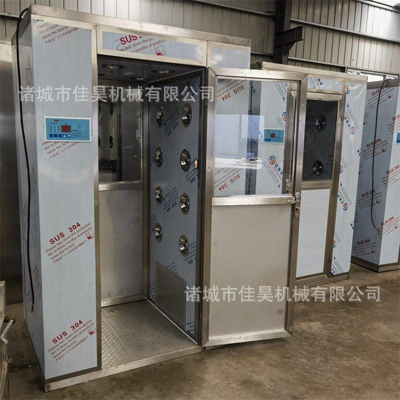 洁净无尘间食品厂电子厂风淋门不锈钢风淋室双人双吹感应互锁