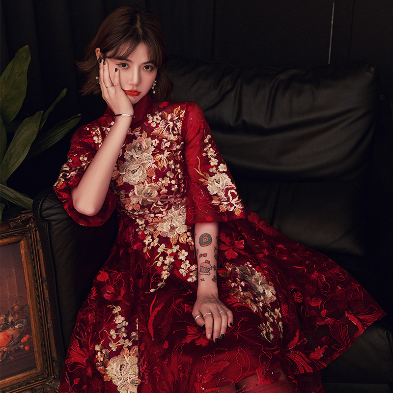 好货中式结婚敬酒服新娘2025新款孕妇礼服女小个子大码高腰遮肚子