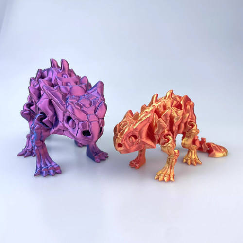 3D打印甲龙包头龙恐龙全身关节可活动环保精美手办摆件儿童玩具