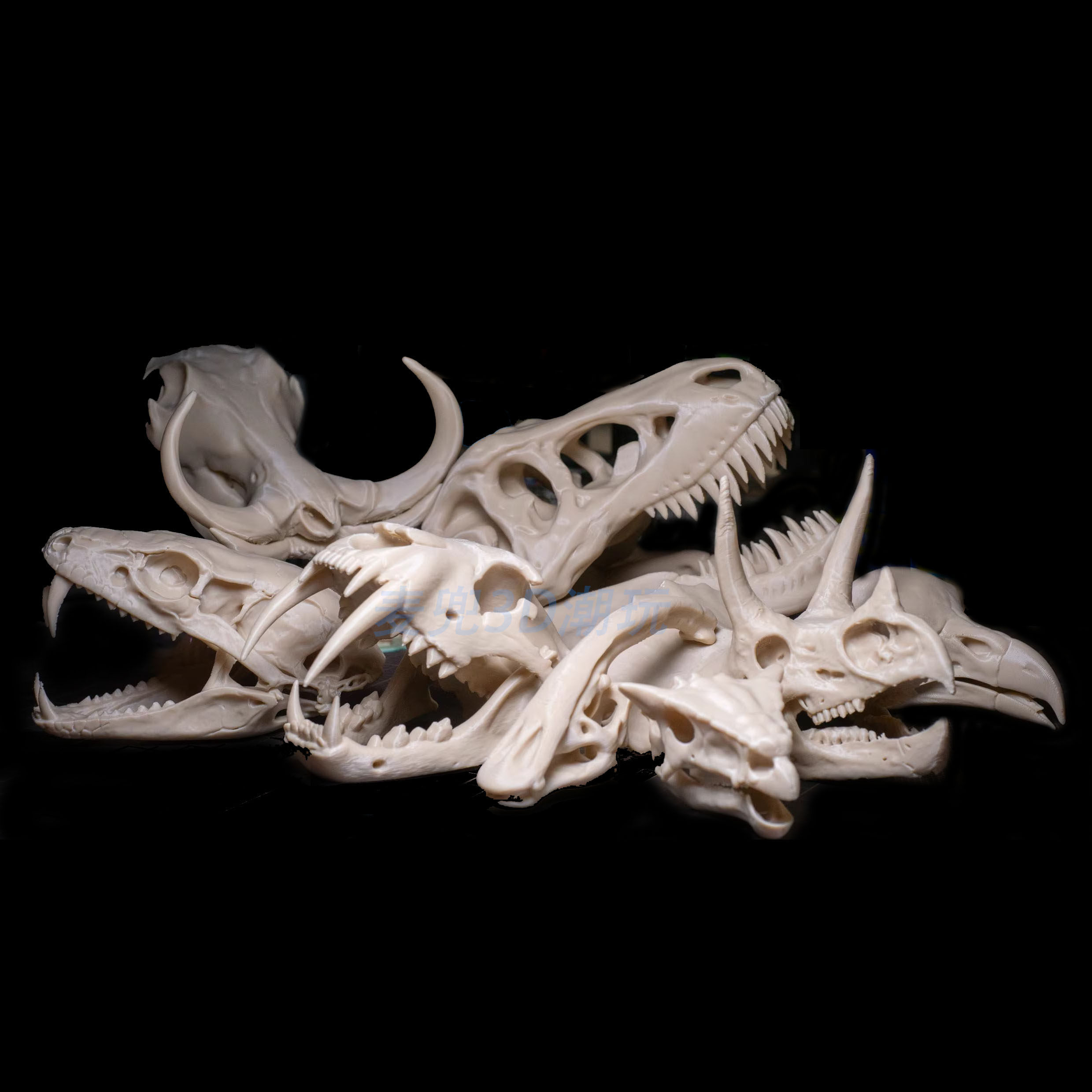 3d打印恐龙头骨蛇头鱼缸爬宠生态造景快速成景废土沙漠风格躲避屋,模玩/动漫/周边/娃圈三坑/桌游,手办/手办景品,淘宝优惠券,粉丝福利购,淘宝优惠卷