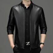 春秋新796 务绵羊商皮和体拉链中青年衣休闲皮克夹海宁立领外 X款