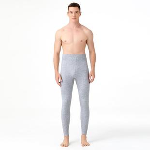 毛线裤 QCP秋款 竖条暖纹中厚保高腰季 打底保暖裤 冬男女士山羊绒裤