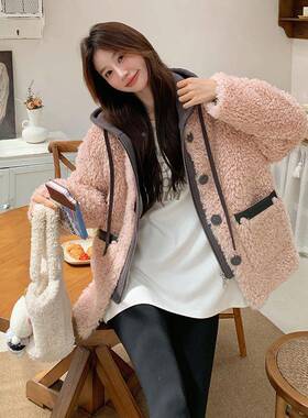 季新款冬羊毛拼b20-880接羔减龄小风外香套