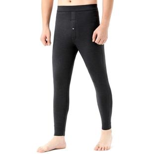 织毛线裤 羊绒针季 高腰内穿保暖裤 男冬中青年士厚加爸OSB爸打底裤