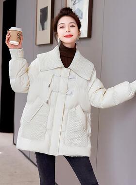 冬季新时尚编织海军娃娃R领HR-D072-女0白鸭绒羽绒服外套 H097款2