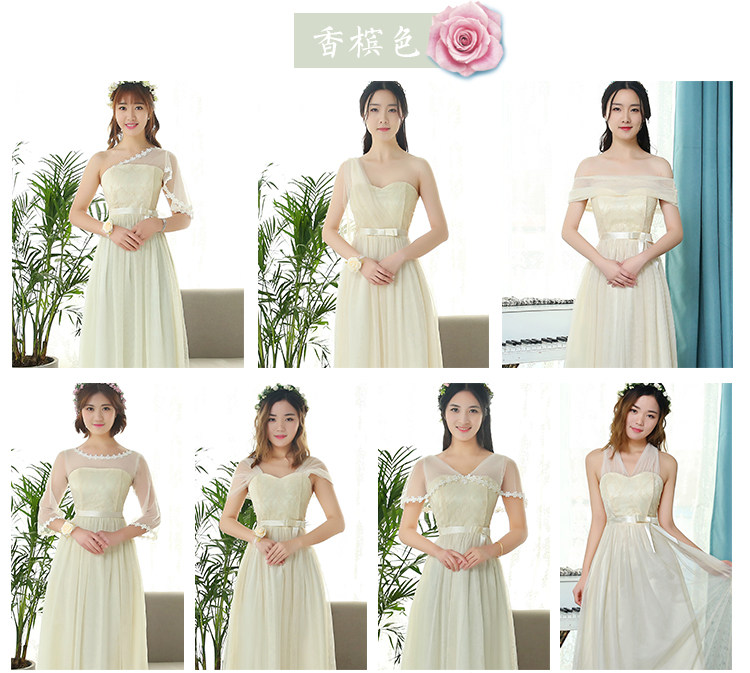Bridesmaid Dress winter 2019 new pattern Sisters Large Girlfriends loaded Annual meeting Bridesmaid Dresses mm Winter skirtin the Women's clothing/Boutique , Wedding/Cheongsam/Formal dress , Formal dress/Evening  category - from Buy2taobao.com to provide professional Taobao agent buy service