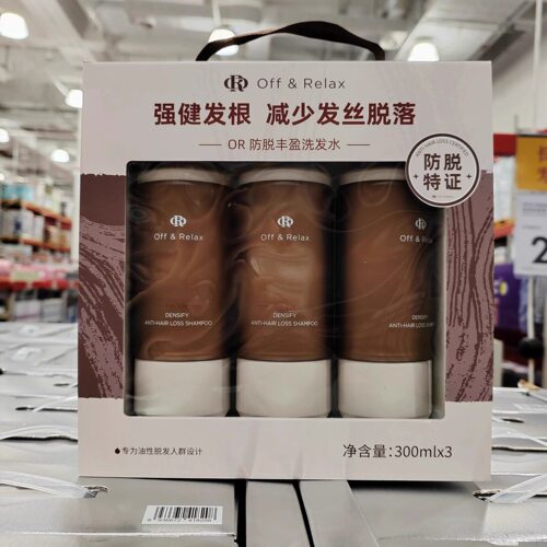 山姆代购Off&Relax防脱丰盈洗发水套装300ml控油修护防断发清爽型