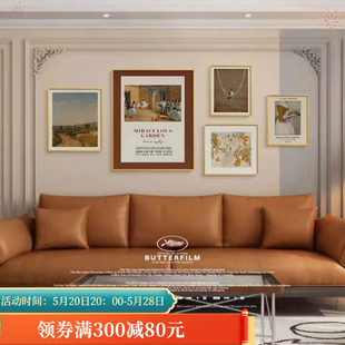美式 欧式 复古小众客厅装 饰画轻奢沙发背景墙挂画法式 组合抽象壁画
