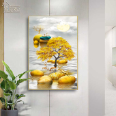 入户玄关装 饰画走廊尽头过道墙壁画挂画现代简约进门客厅招财墙画