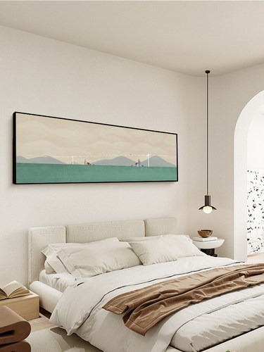 挂画卧室房间旅店床头客房奶油风