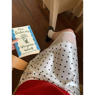 波点网纱拼接垂感缎面半身裙ZY4003 巴洛克曲调 3th Morning