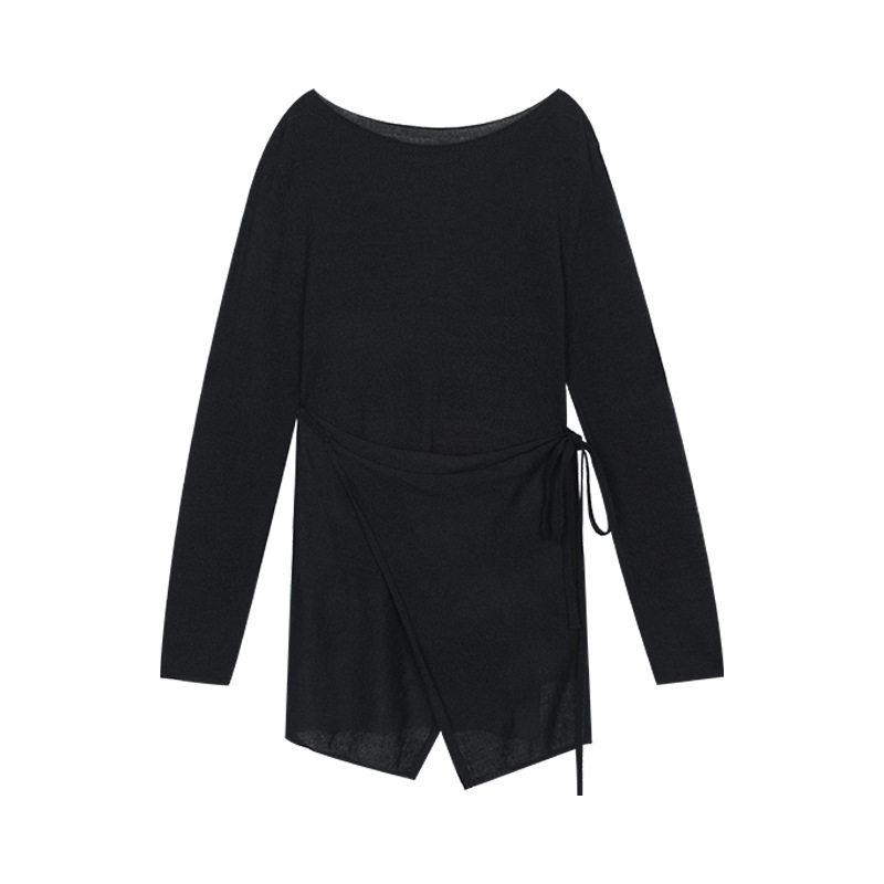 木兰 设计感马海毛针织衫女2025十三行秋季新款韩版亲肤上衣56156