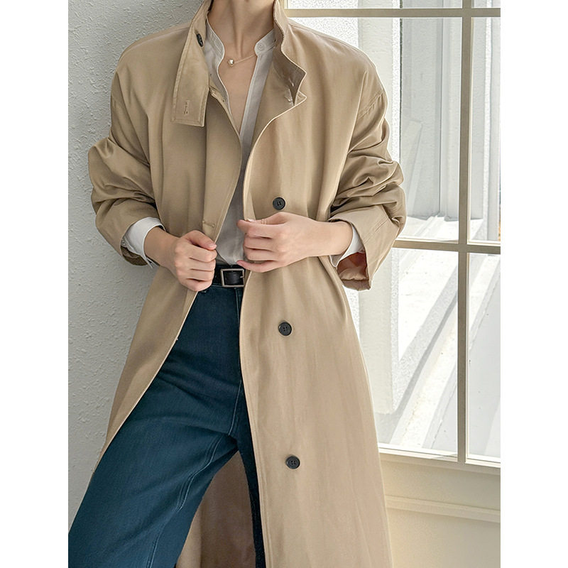 橘芷早秋新款中长款高个子风衣外套女小个子英伦风好看高级感6880