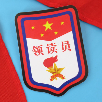 领读员臂章牌子少先队员班干部徽章别针式袖标小学生队干部袖章
