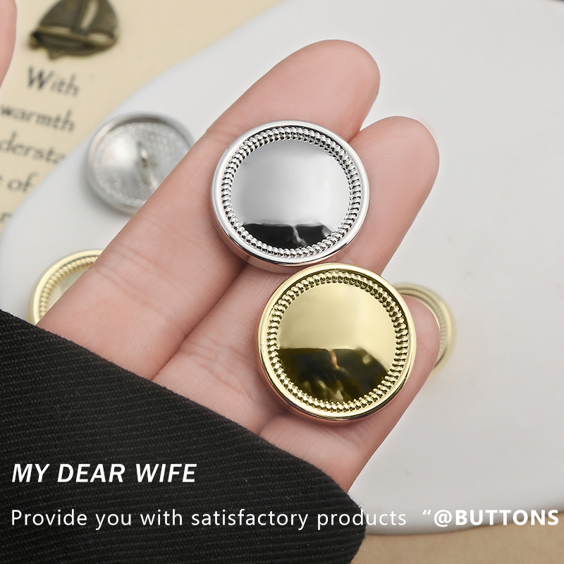 小香风金属高端镜面反光亮扣子高档精致时尚大衣西装毛衣外套纽扣