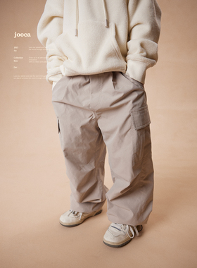 jooca机能运动裤 儿童超强加绒防水机能伞兵裤