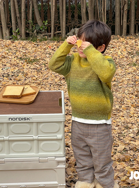 JOO.C男童【mojito】套头毛衣儿童渐变绿软糯针织套衫安池家童装