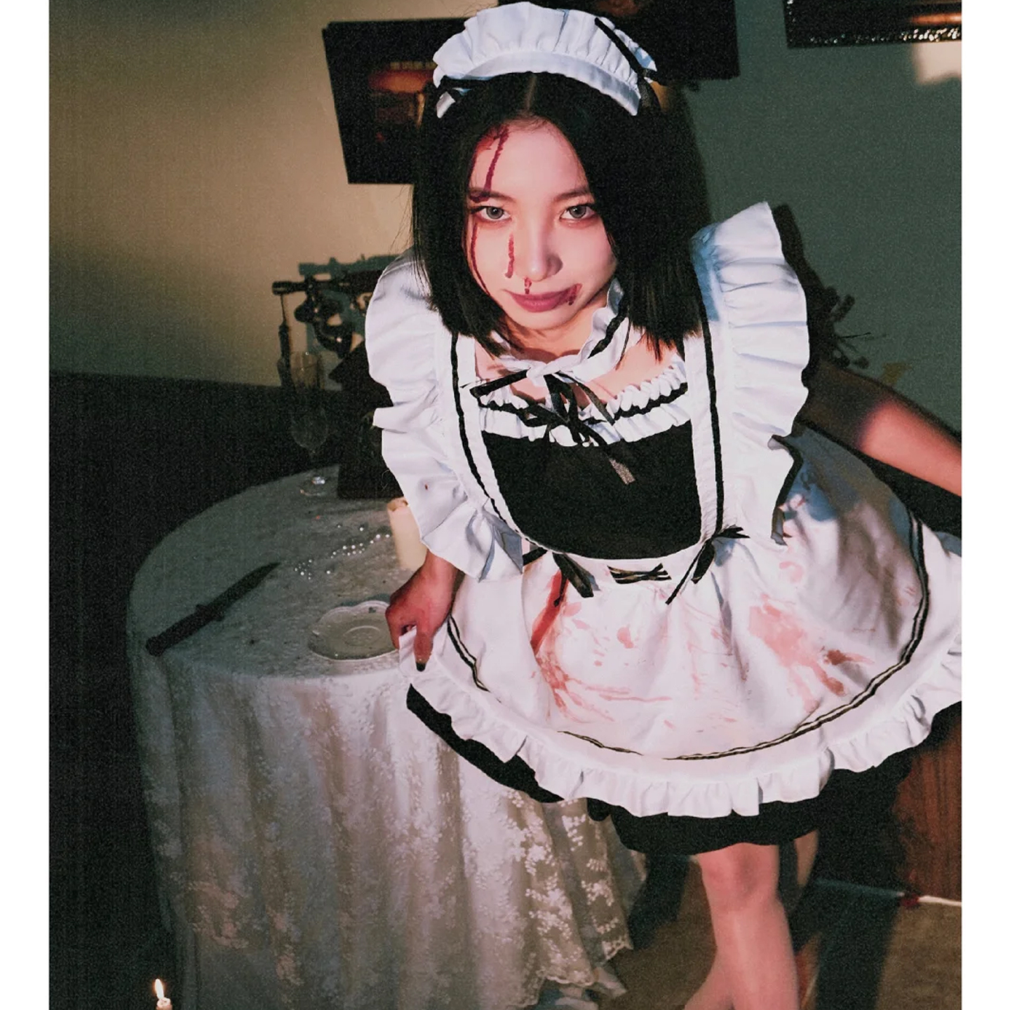 暗黑系~血腥女仆万圣节cos服装女成人穿搭日系恐怖甜妹衣服饰反差