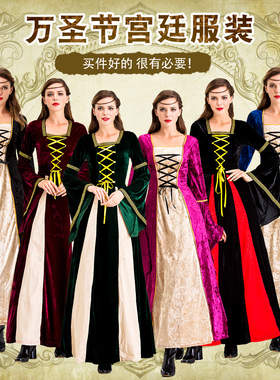欧洲宫廷服装贵族皇后影视服中世纪衣服歌剧罗密欧朱丽叶话剧女装