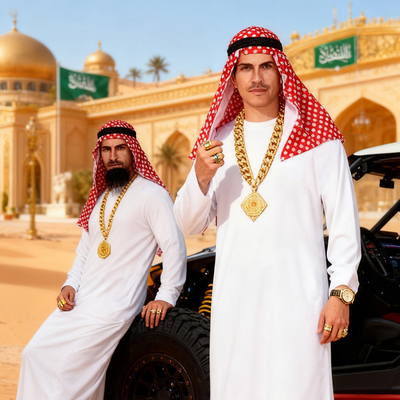 【中东土豪服装】阿拉伯迪拜衣服
