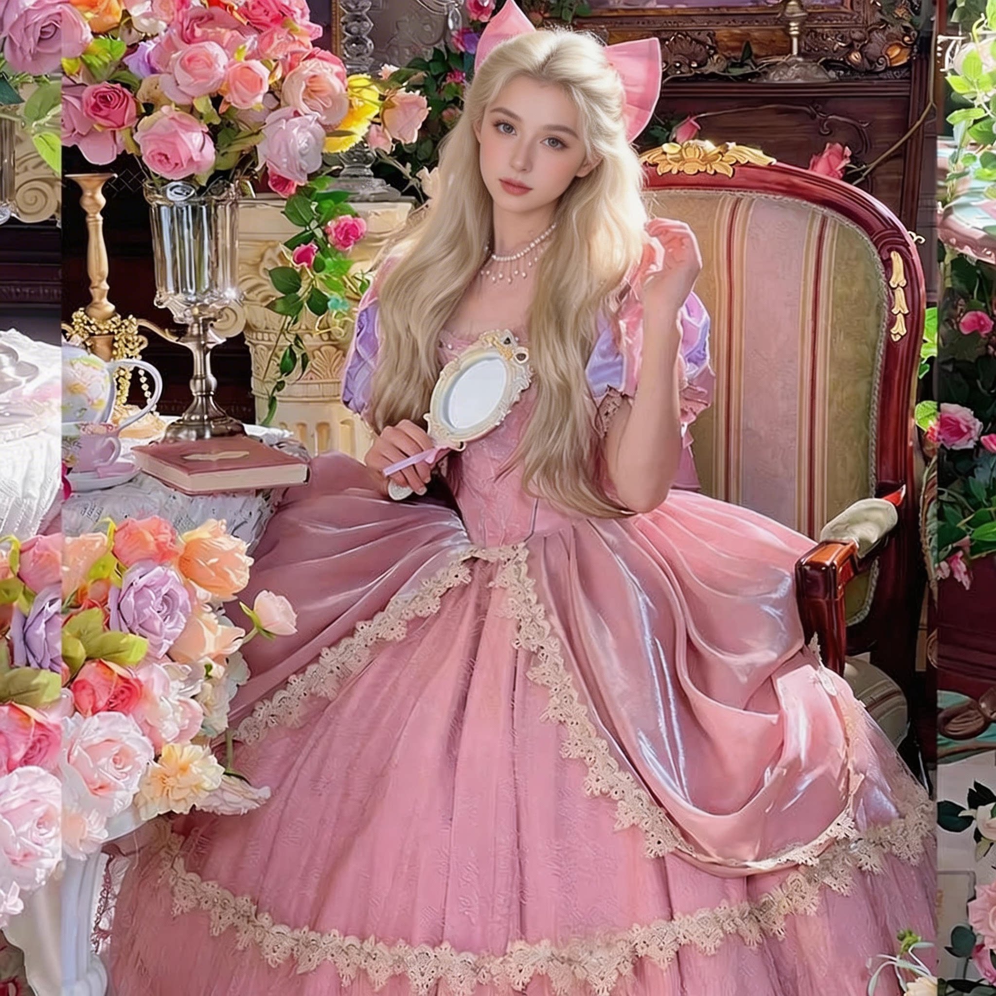 迪士尼爱丽儿公主裙子成人cos演出服装美人鱼假发穿搭衣服饰礼服