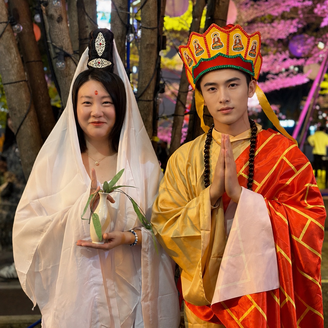 万圣节西游记唐僧cos全套演出服图片