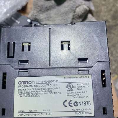可维修PLC，型号CP1E-N40DT-D，。设备成议价