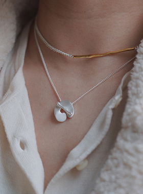 耳边铛402松本惠奈日本双层项链毛衣链颈链锁骨链后背链ins颈链女