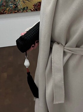 ROW风白贝壳流苏挂件吊坠项链