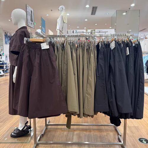 日单 女装休闲裙裤阔腿裤松紧腰宽松显瘦百搭休闲裤裤子479399