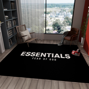 潮牌美式 ESSENTIALS复线地毯客厅衣帽间房间卧室床边地垫 高街FOG
