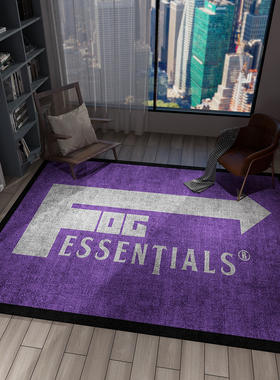 原创紫色美式复古潮牌FOG ESSENTIALS客厅地毯个性房间卧室床边垫