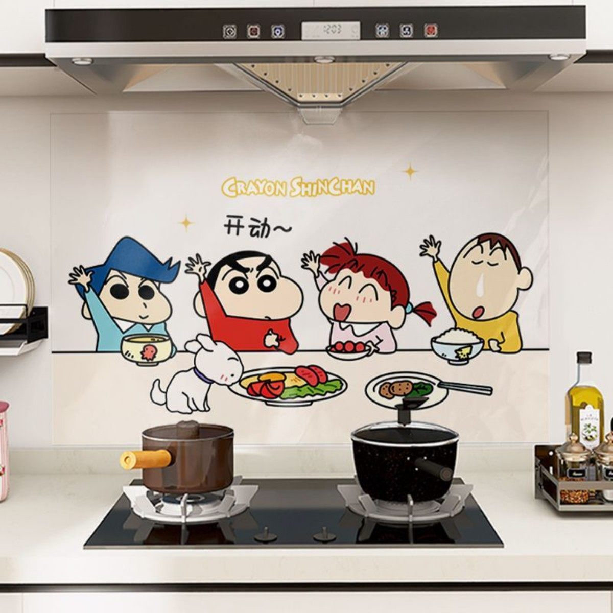 蜡笔小新油烟贴防油防水耐高温墙面贴饰厨房家用创意卡通灶台贴纸,家居饰品,瓷砖贴,淘宝优惠券,粉丝福利购,淘宝优惠卷
