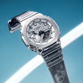 卡西欧手表男款 电子表GM2100 金属壳学生防水运动时尚 SHOCK新款