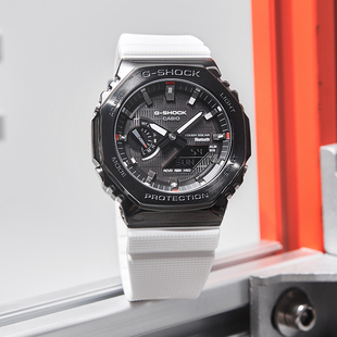 卡西欧手表男生金属八角GSHOCK太阳能蓝牙防水电子表GBM-2100B