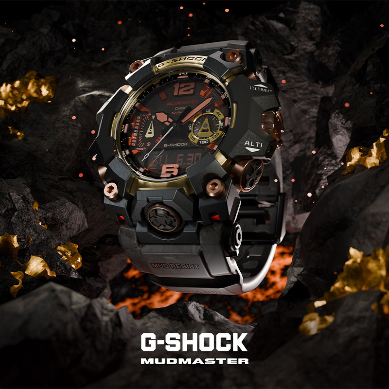 卡西欧男生手表GSHOCK新款大泥王GWG-B1000MG-1A9PR