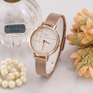 C140 石英表SHE 卡西欧女士手表SHEEN牡丹花主题时尚 简约气质正品