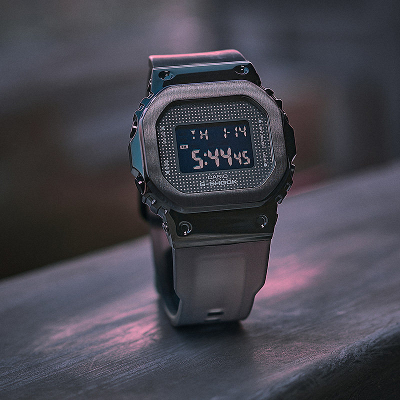 卡西欧小方块手表女款GSHOCK金属学生运动防水电子表GM-S5600SB