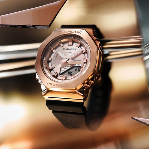 卡西欧女金属运动电子表