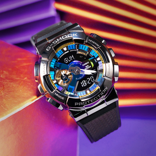 卡西欧男生手表GSHOCK官方正品金属炫彩小钢炮学生运动防水男表