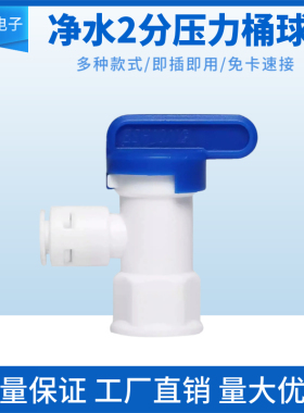 净水器亿星压力桶2分球阀开关阀门 饮水过滤器净水机快速接头配件