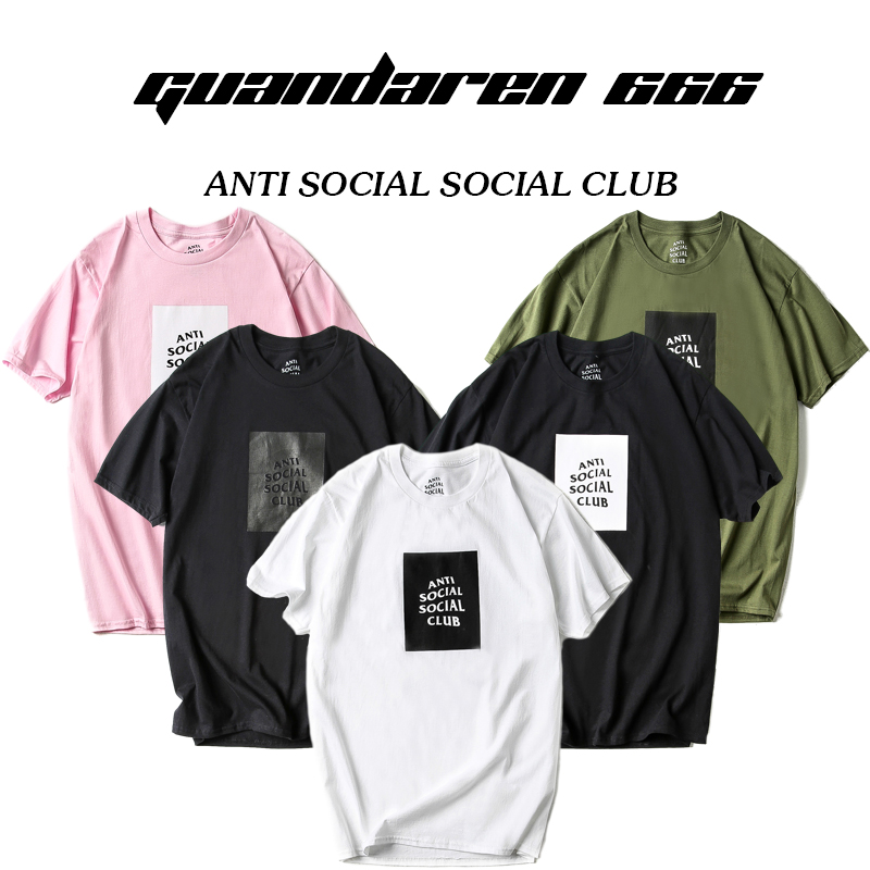 ASSC ANTI SOCIAL CLUB LOGO TEE经典款短袖基础款四色打底-封面