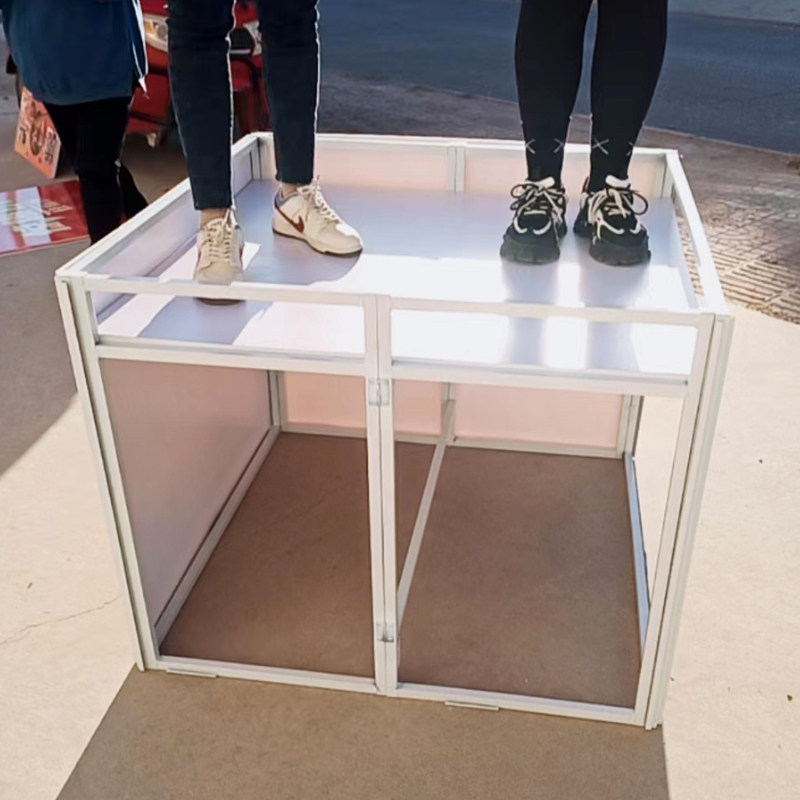 铁堆头超市促销折叠展架地堆陈列存储货架花车广告桌推销展示货架